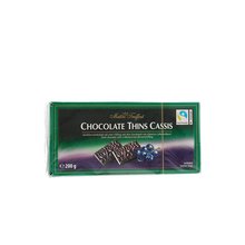 Chocolate Thins Cassis 200g