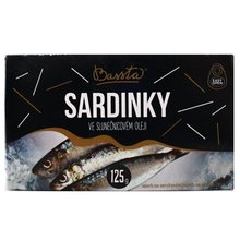 Sardinky v oleji 125g Bassta