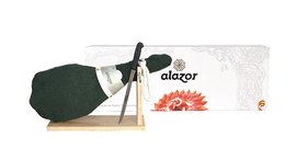 Jamon Serrano Alazor 3-4 kg stojan+n box