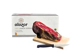 Jamon Serrano Alazor 950g mini stojan+n  box